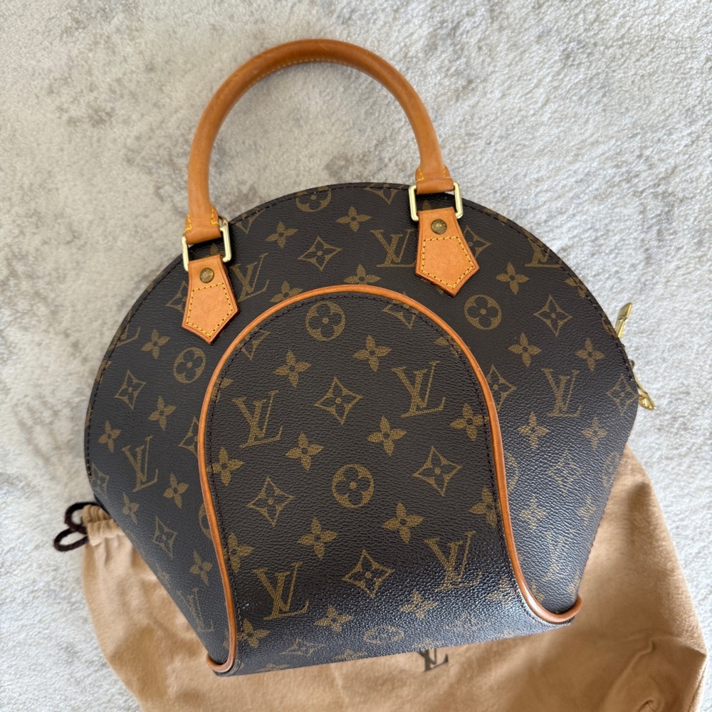 Louis Vuitton LV Hand Bag Ellipse - Brown Monogram
